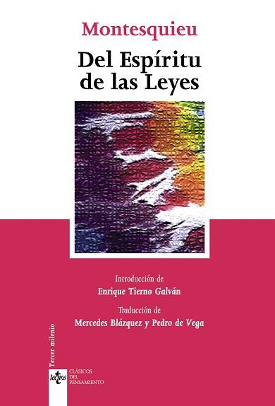 DEL ESPIRITU DE LAS LEYES | 9788430945320 | MONTESQUIEU, CHARLES DE SECONDAT , BARON DE (1689-