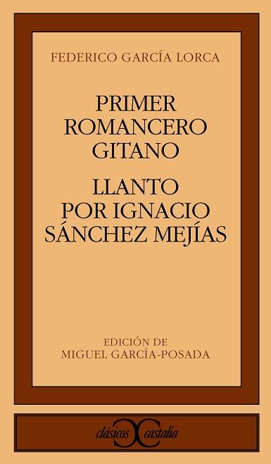 PRIMER ROMANCERO GITANO;LLANTO POR IGNACIO SANCHE | 9788470395215 | GARCIA LORCA, FEDERICO