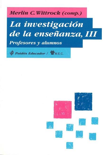 INVESTIGACION DE LA ENSEÑANZA, III, LA | 9788475095196 | WITTROCK, MERLIN