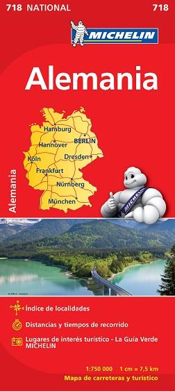 ALEMANIA- MAPA MICHELIN | 9782067170865 | VV AA