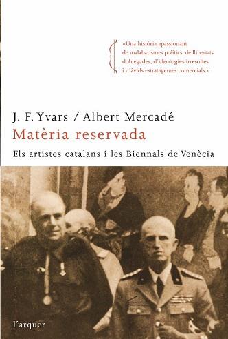 MATERIA RESERVADA | 9788466410205 | YVARS, J.F. : MERCADE, ALBERT