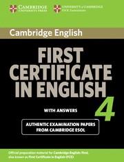 CAMBRIDGE FIRST CERTIFICATE IN ENGLISH 4 FOR UPDATED EXAM STUDENT'S BOOK WITH AN | 9780521156943 | CAMBRIDGE ESOL