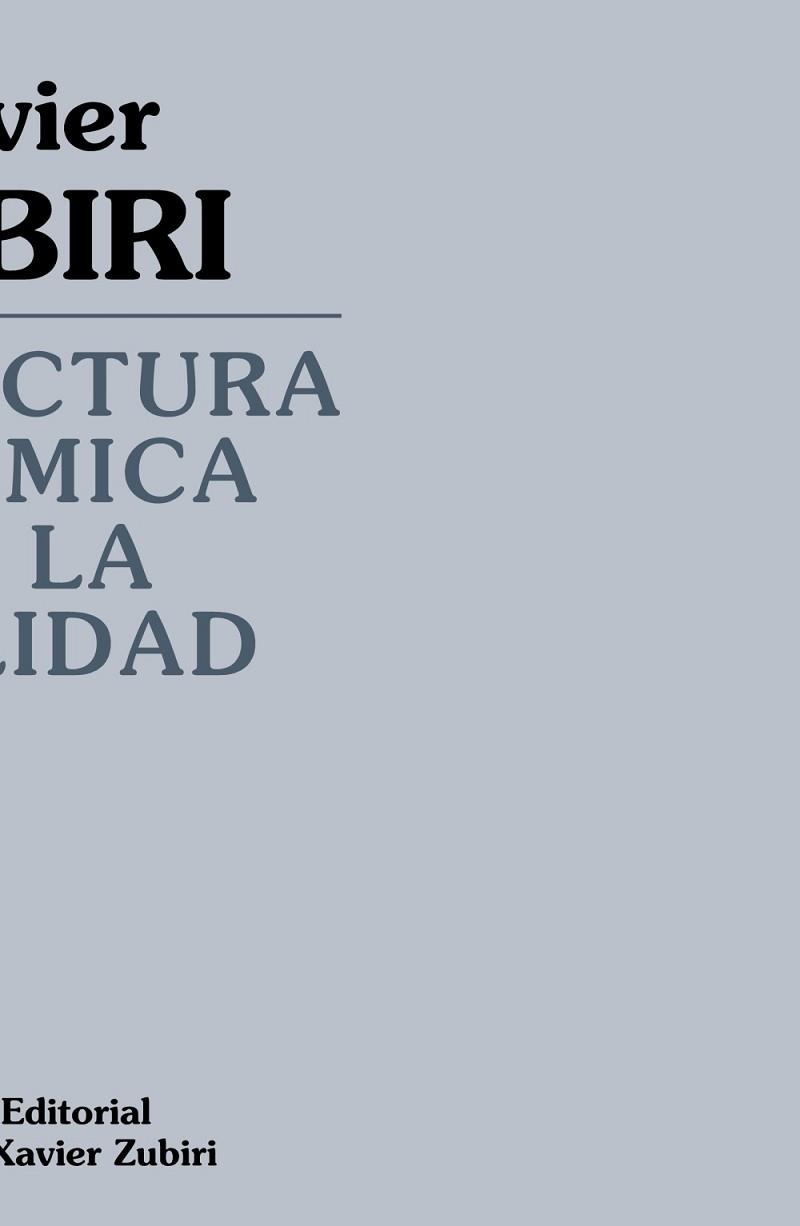 ESTRUCTURA DINAMICA DE LA REALIDAD | 9788420690452 | ZUBIRI, JAVIER