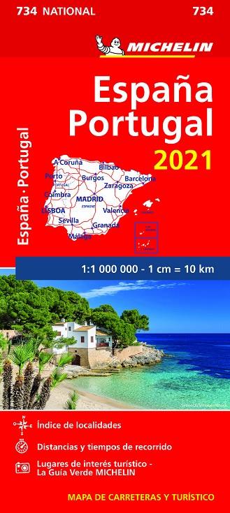 MAPA NATIONAL ESPAÑA - PORTUGAL 2021 | 9782067249622 | MICHELIN