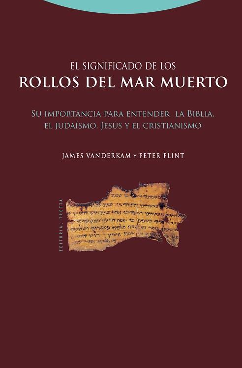 EL SIGNIFICADO DE LOS ROLLOS DEL MAR MUERTO | 9788498790917 | VANDERKAM, JAMES/FLINT, PETER