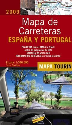 MAPA DE CARRETERAS DE ESPAÑA + RESTAURANTES 1:340.000, 2009 | 9788497767392 | ANAYA TOURING CLUB