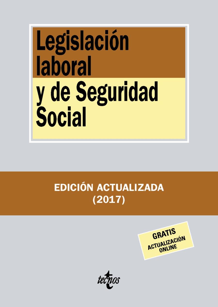 LEGISLACIÓN LABORAL Y DE SEGURIDAD SOCIAL | 9788430971817 | EDITORIAL TECNOS