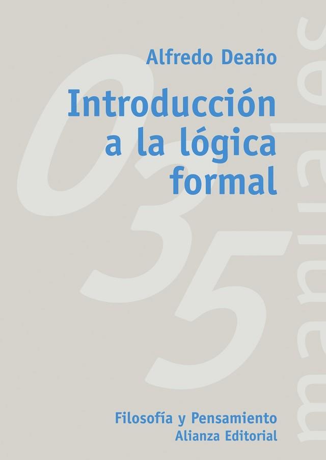 INTRODUCCION A LA LOGICA FORMAL | 9788420686813 | DEA¥O, ALFREDO