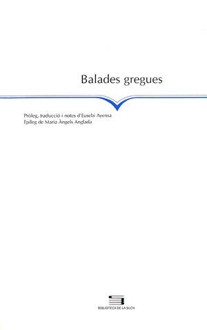 BALADES GREGUES | 9788479355487 | ANÓNIMO